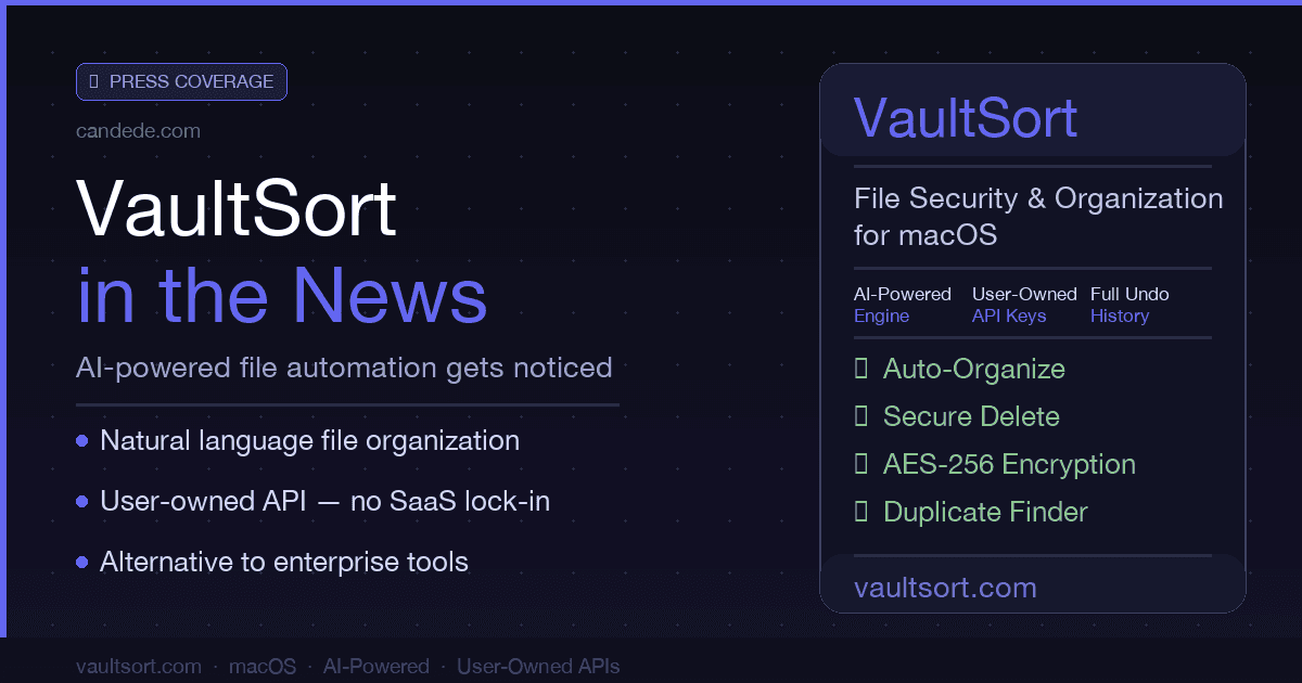 VaultSort in the News: Recognized as an Alternative to Enterprise File Automation